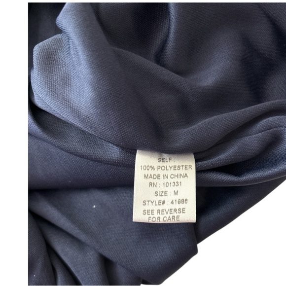 Charlotte Russe sleeveless dress, size M black w/white dots, racer back - Picture 5 of 6